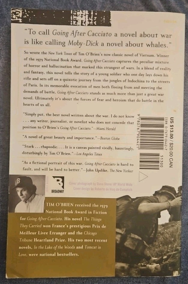 Going after Cacciato : A Novel by Tim O'Brien (1999, Trade Paperback)