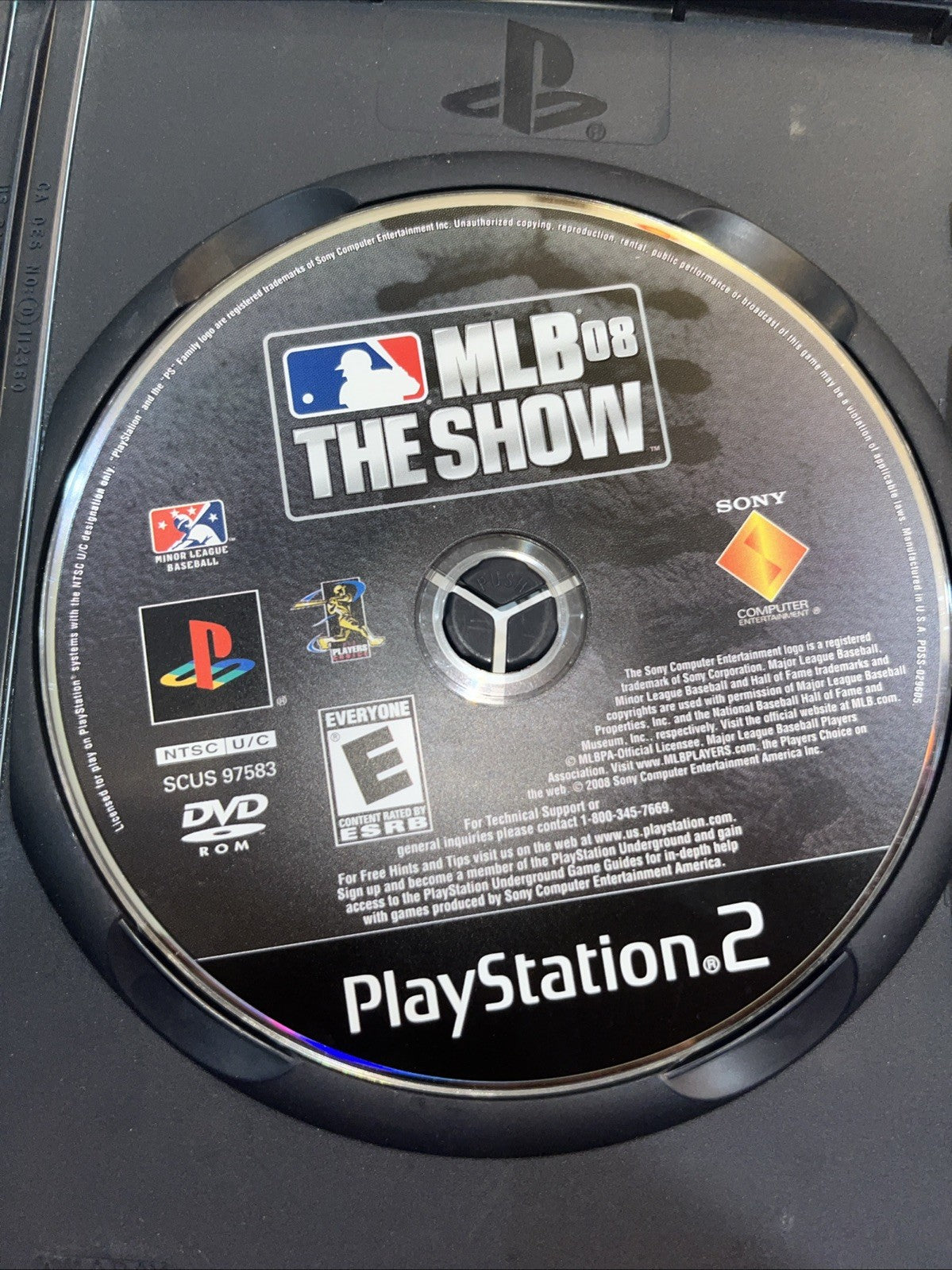 MLB 08: The Show (PS2) Tested. W/ Manual + Reg Card. Original Case