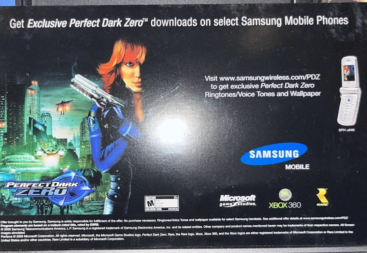 Perfect Dark Zero --Limited Collector's Edition ( Xbox 360) Steelbook. Tested