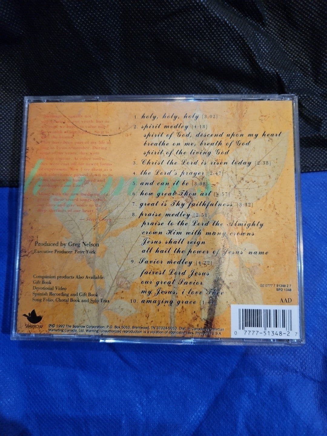 Hymns-A Portrait of Christ by Steve Green (CD, 1993)