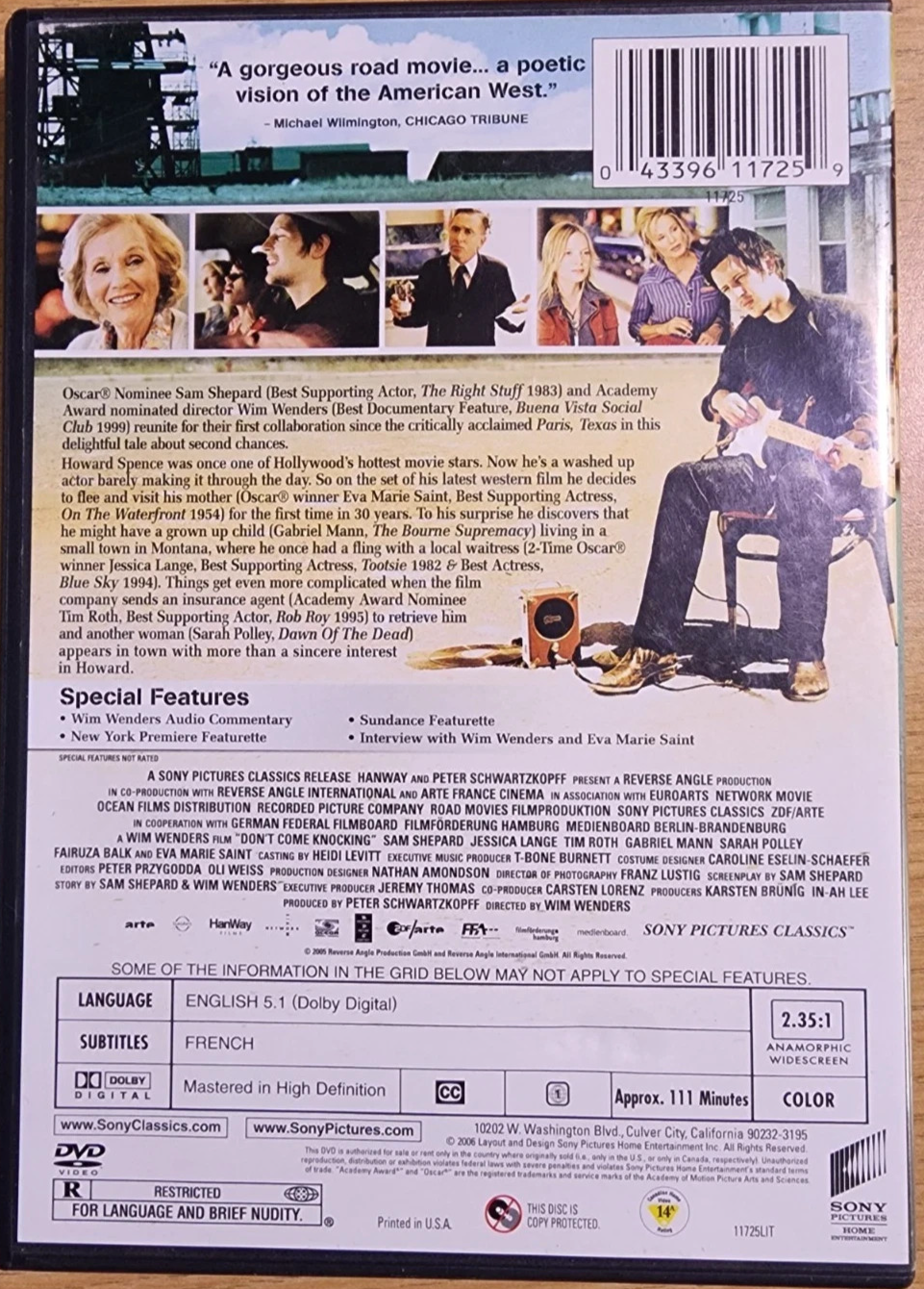 Don’t Come Knocking (DVD, 2005, Widescreen) tested. new case