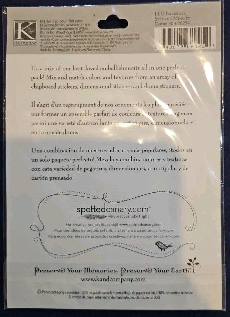 Baseball Bat Ball Diamond Home Plate Home Run Team Game Play Stars K&Co Stickers