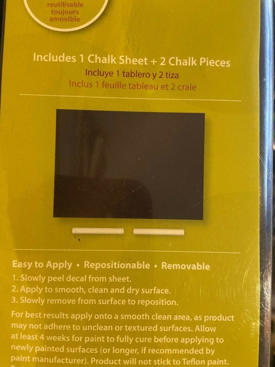 Wall Pops Chalk Board / Message Board 783784 17.5" x 24"