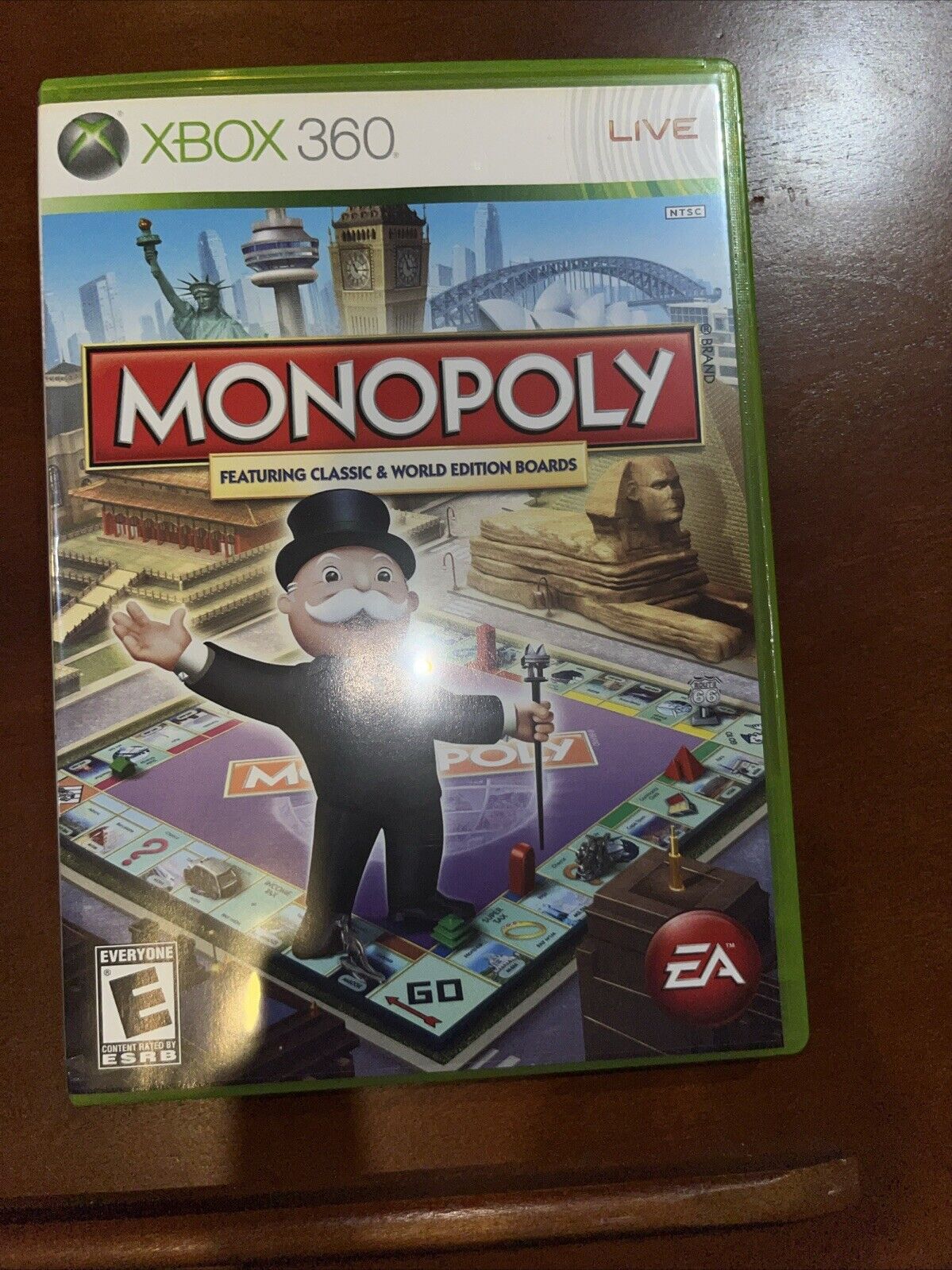 Monopoly (Microsoft Xbox 360, 2008, EA) CIB Complete W/Manual Tested