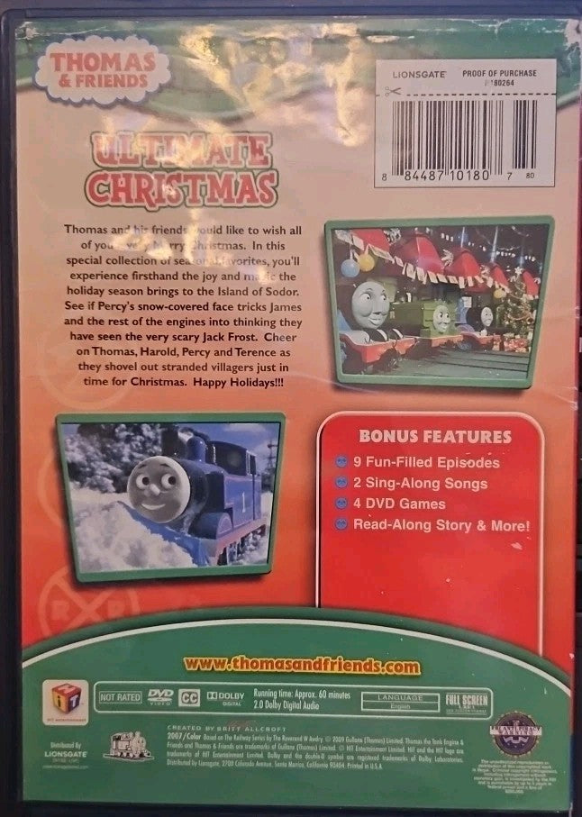 Thomas & Friends: Ultimate Christmas (DVD, 2007)