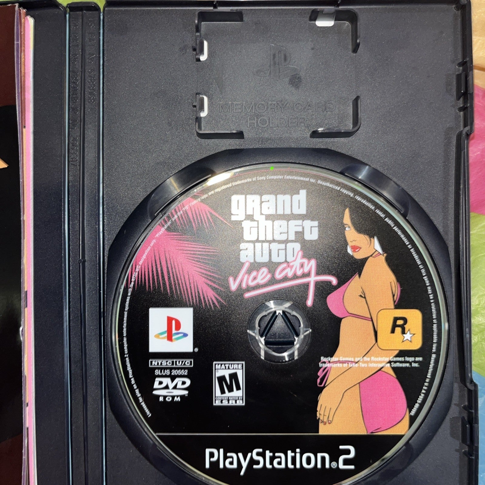 Grand Theft Auto: Vice City (PS2) Tested. Manual + Poster/Map. Original Case