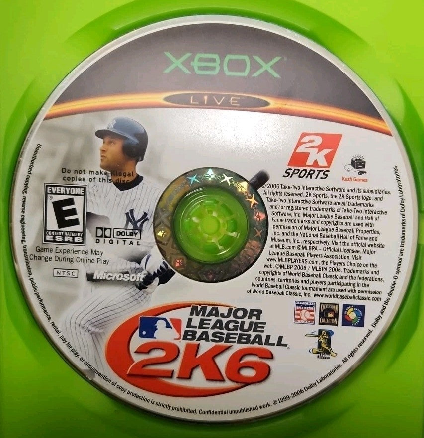 Major League Baseball 2K6 (Xbox) Tested. No Scratches. New Case