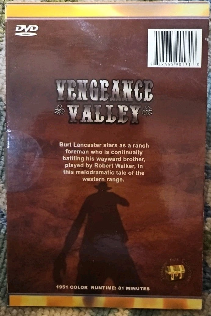VENGEANCE VALLEY DVD Stars Burt Lancaster