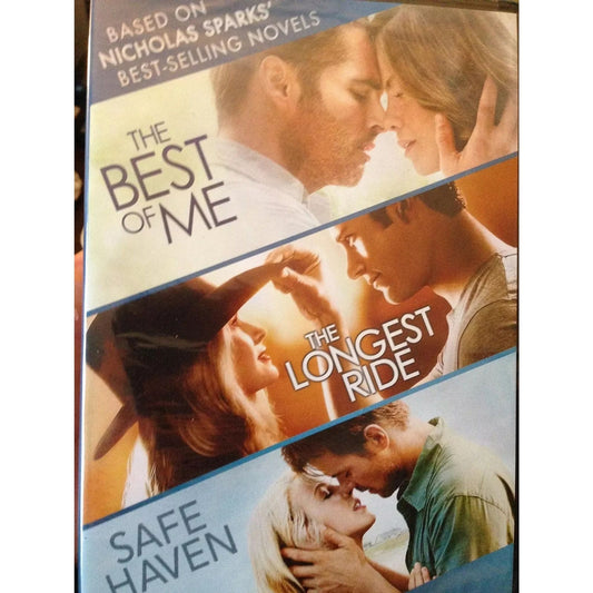 Best of Me / Longest Ride / Safe Haven Nicholas Sparks 3 Movies (DVD) Sealed