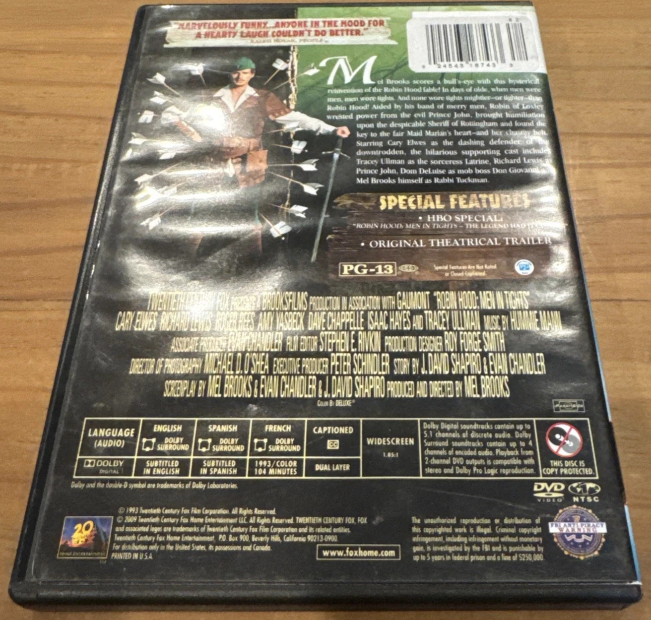 Robin Hood: Men in Tights (DVD, 1993) new