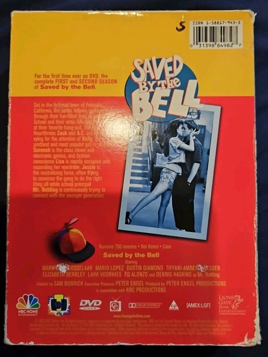 Saved By the Bell - Seasons 1  2 (DVD, 5-Disc Set) Tested. No Scratches