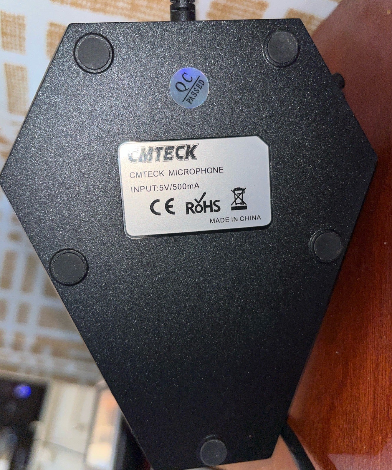 CMTECK USB Desktop Computer CM001 Microphone, Mute Button with LED Indicator,