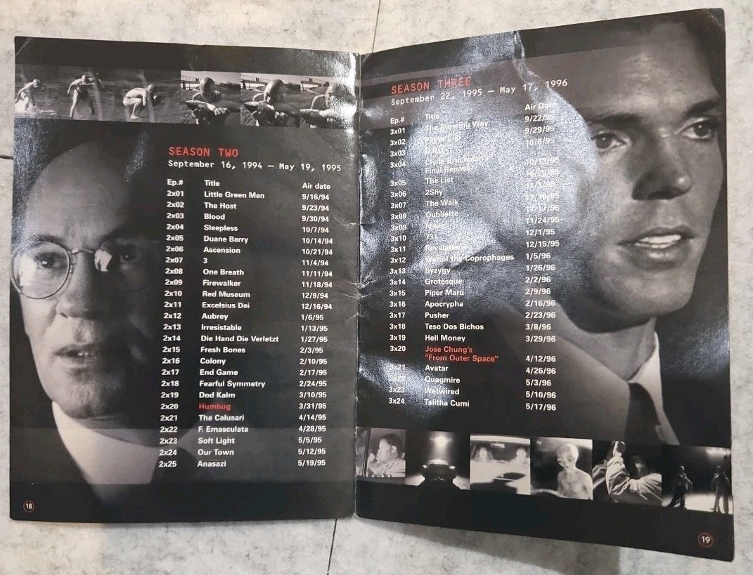 The X-Files Complete 1st Season Collector's Edition Booklet
