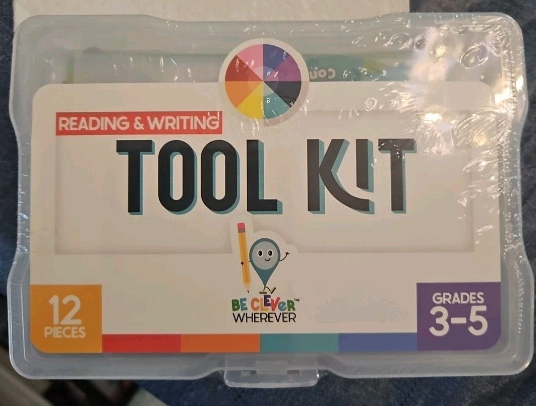 Be Clever Wherever Reading & Writing Tool Kit 12 Pieces Grades 3-5 Carson...