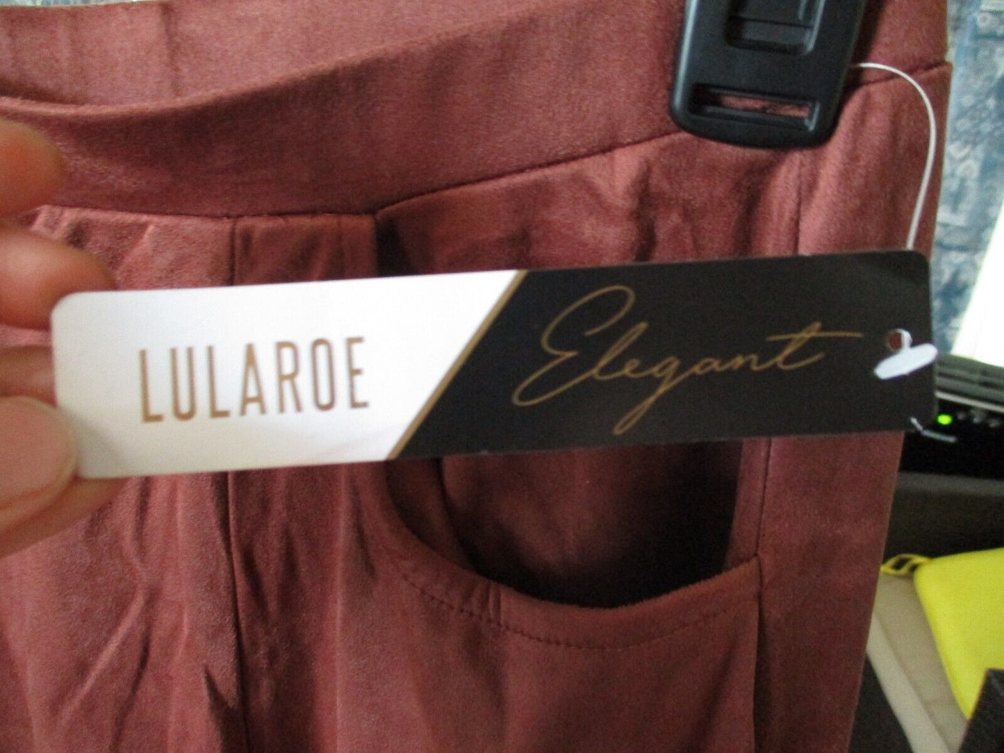 LuLaRoe Brown Elegant Avery Skirt Micro Suede NWT Small