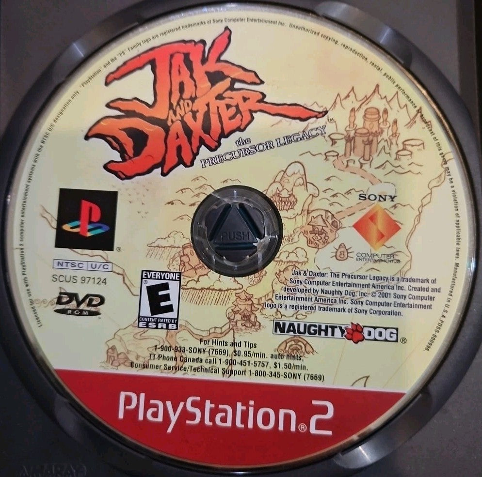 Jak and Daxter: The Precursor Legacy Greatest Hits (PS2) Mint w/Map. Tested
