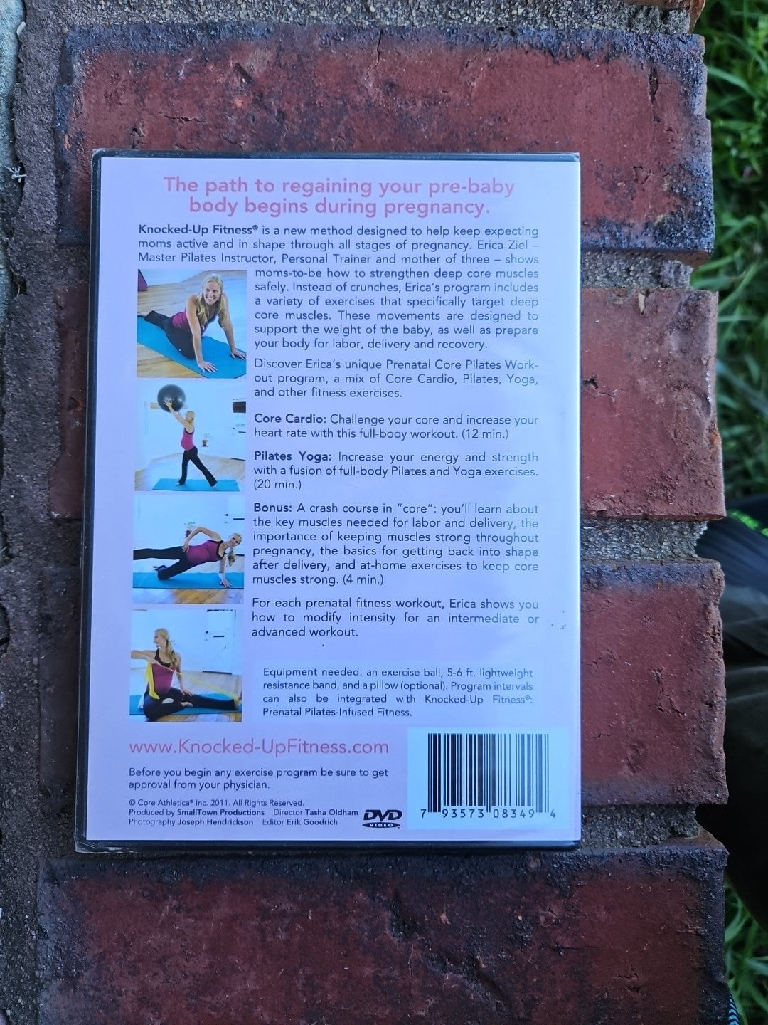 PRENATAL CORE PILATES WORKOUT - Erica Ziel KNOCKED UP FITNESS DVD NEW/SEALED