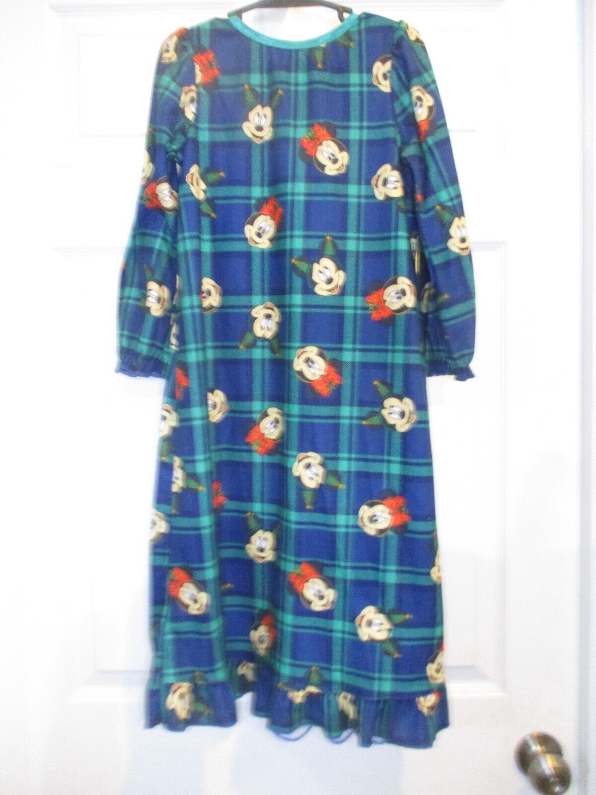 Disney Christmas Night Gown Flannel Child Mickey Minnie Size 6