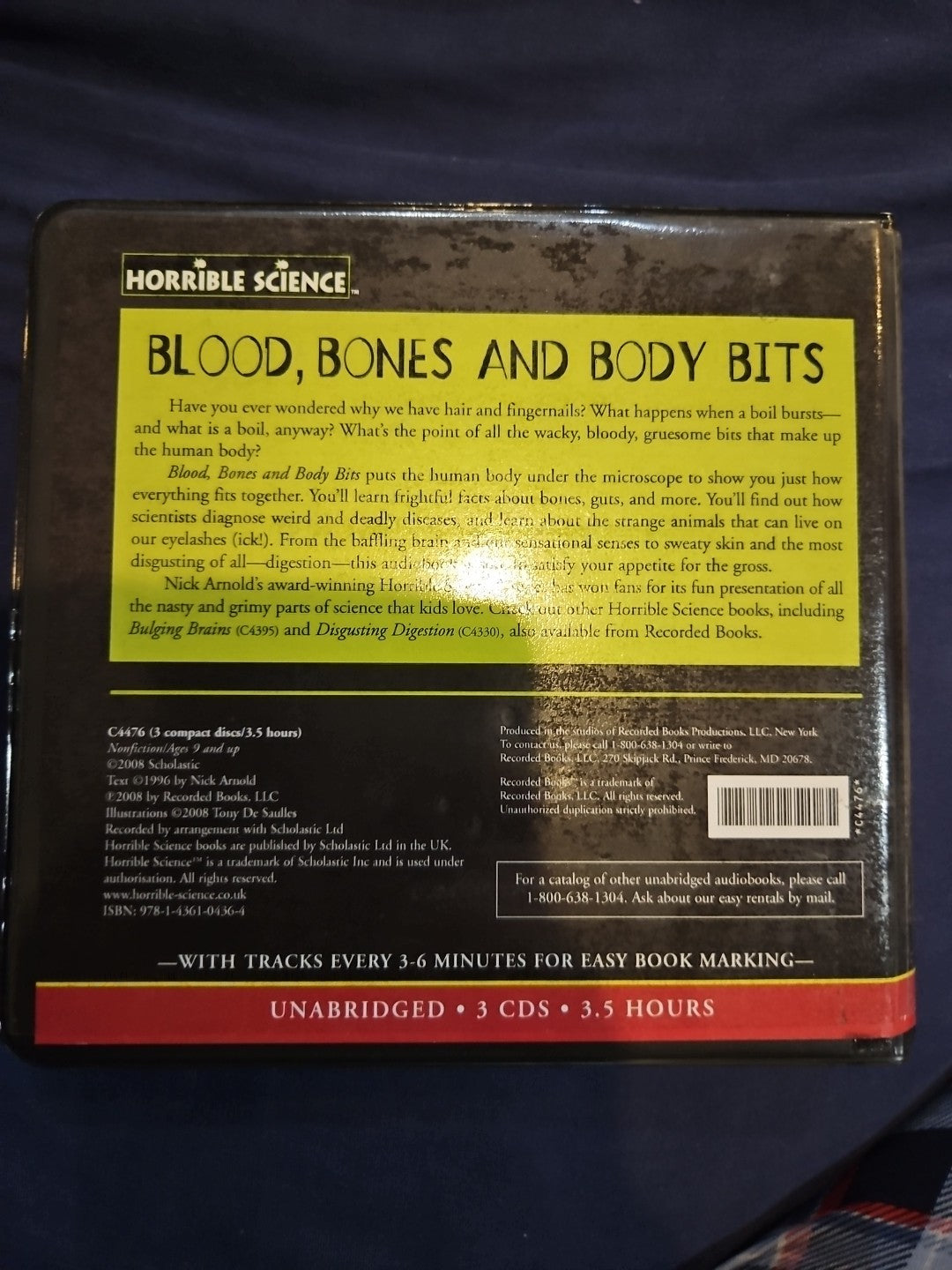 Horrible Science: Blood, Bones and Body Bits Audiobook (CD)