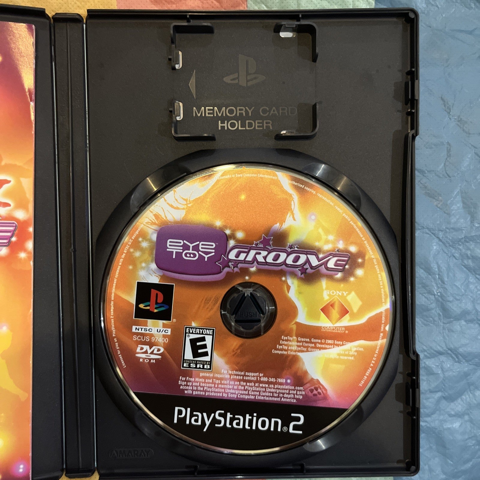 Eyetoy Groove (PS2) Eyetoy Required But Not Included. Tested. Manual. CIB