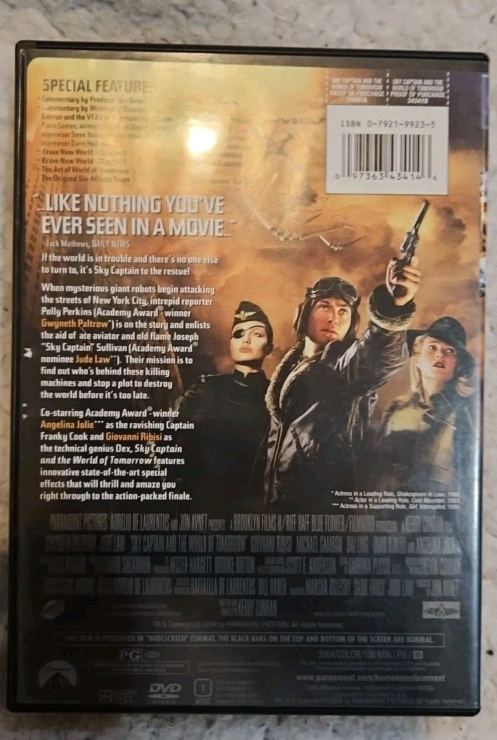 Sky Captain and the World of Tomorrow (DVD Widescreen) Brand new sealed.