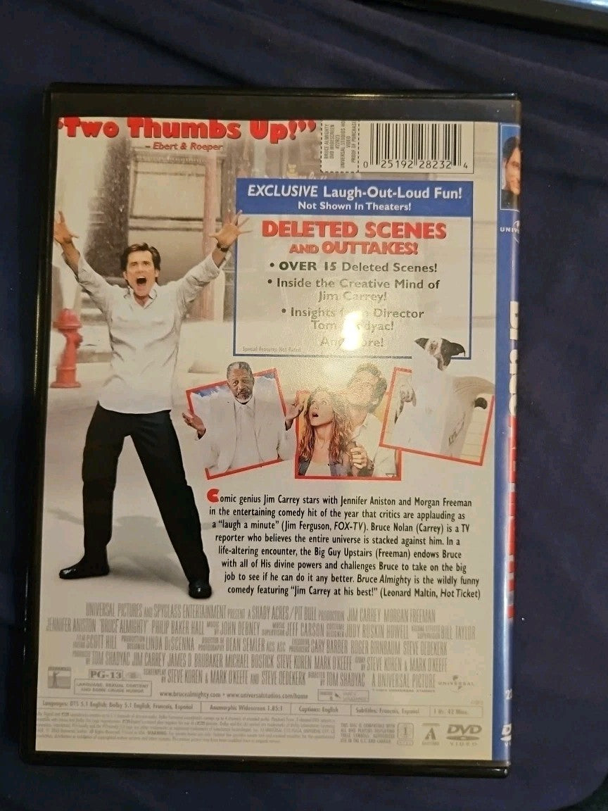 Bruce Almighty (DVD, 2003) Slimcase. Cropped Sleeve.