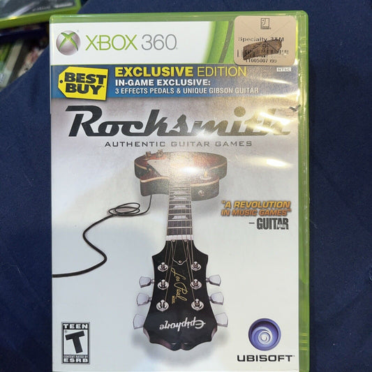 Rocksmith Best Buy Exclusive Edition Xbox 360 CIB, New Case. Manual. Tested