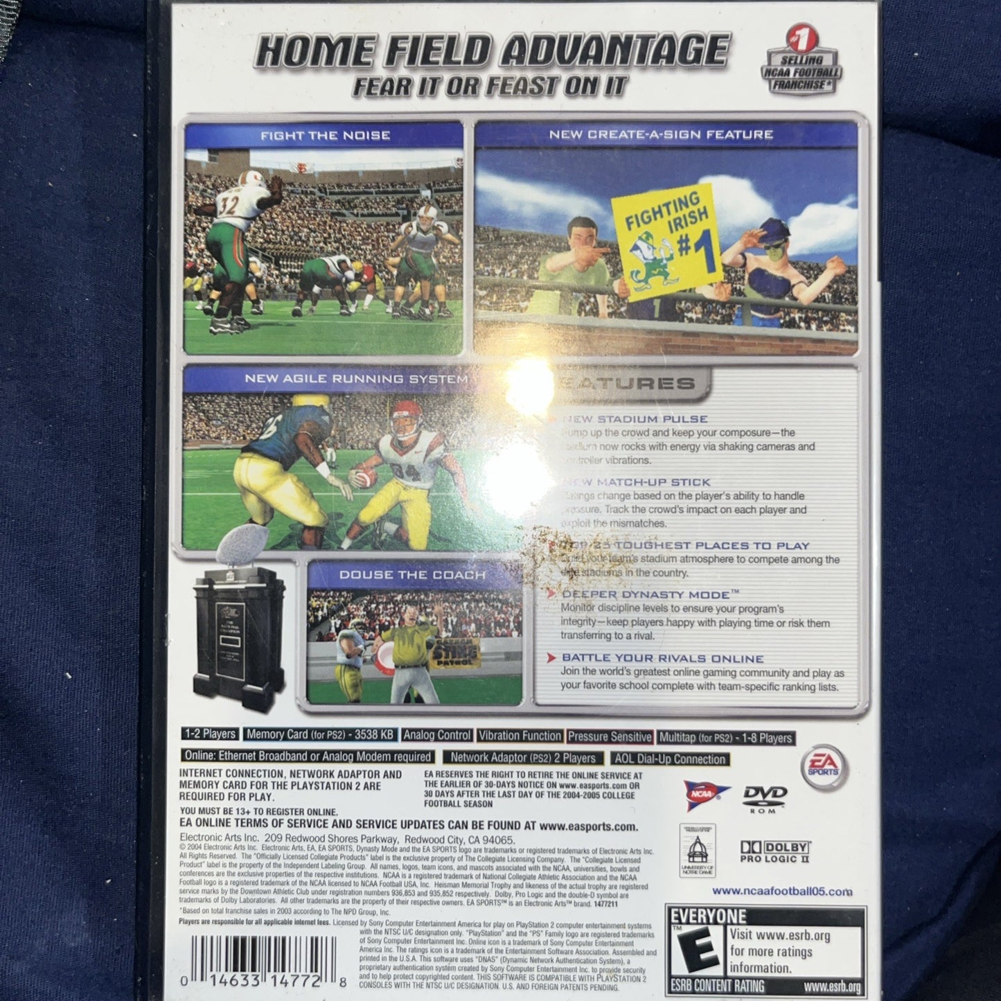 NCAA Football 2005 (Sony PlayStation 2, 2004)