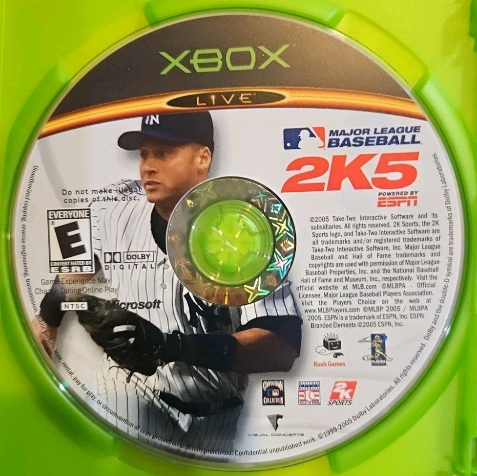 Major League Baseball 2K5 (Xbox) Tested. No Scratches. New Case
