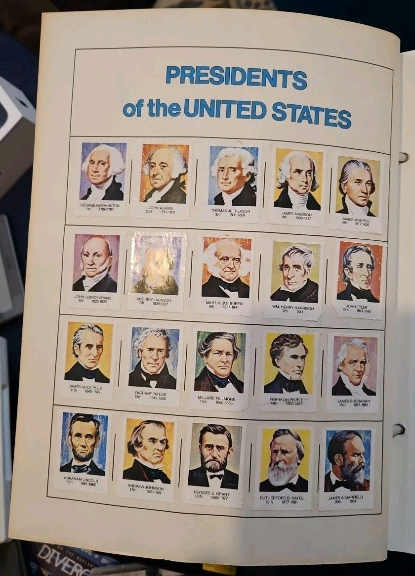 Hygrade AMERICA Stamp Collection Album W/ Some Stamps In Binder  1982