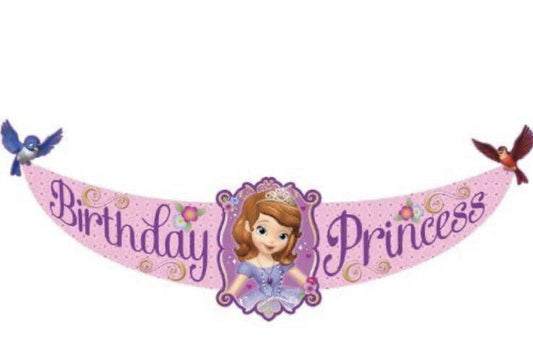 Sofia the First Cardboard Birthday Banner (6ft)