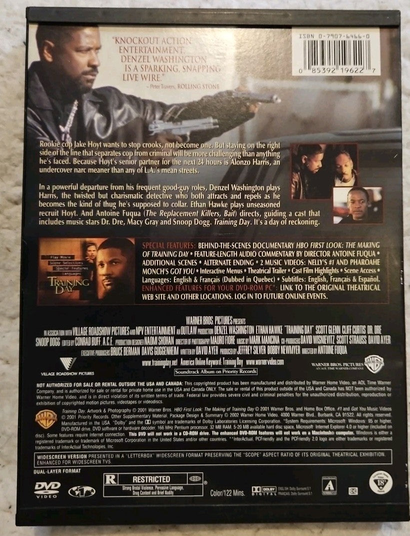 Training Day (DVD, 2002) Brand new seal