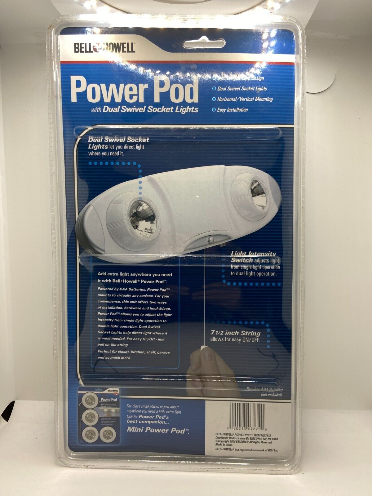 Power Pod Lights NEW IN BOX With Dual Swivel Socket Lights