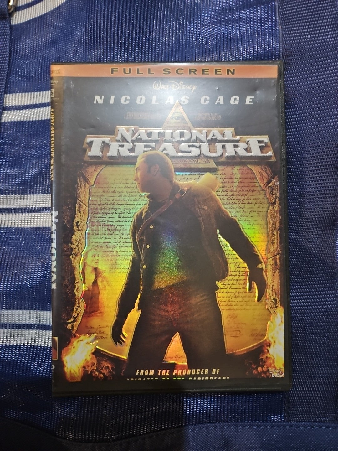 National Treasure (DVD, 2005, Full Frame) Tested slim case cropped artwork.