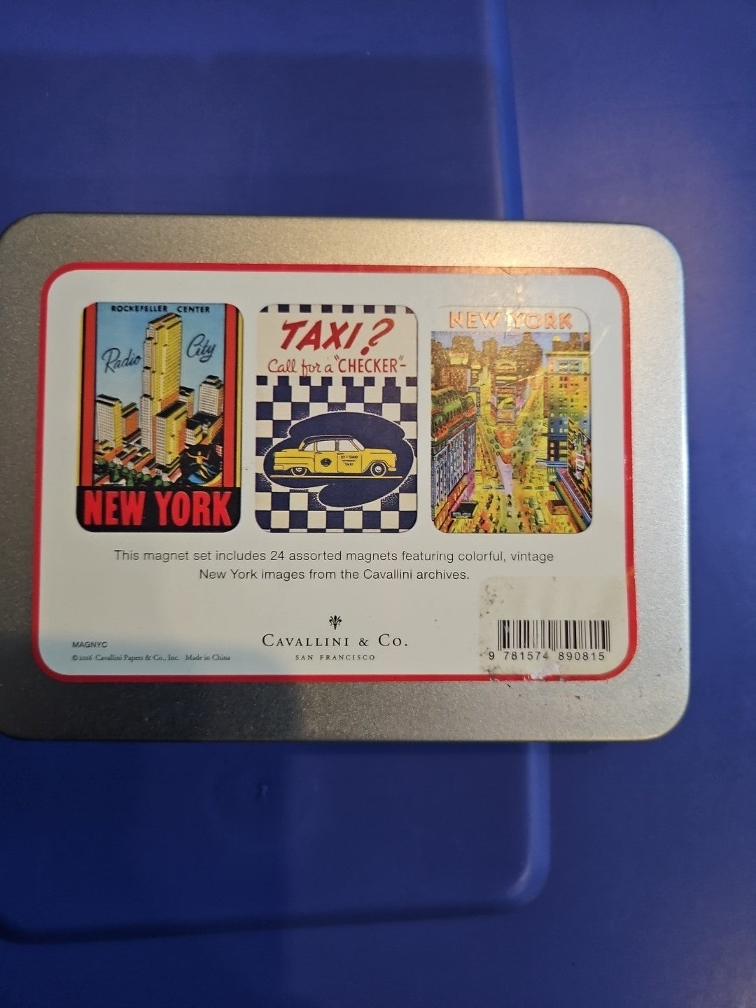 Cavallini Boxed Set of New York Magnets. 24 Magnets