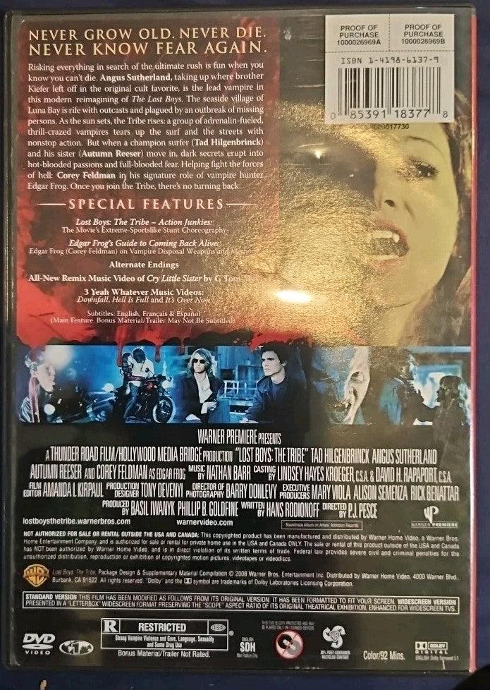 Lost Boys-Tribe (DVD, 2008)