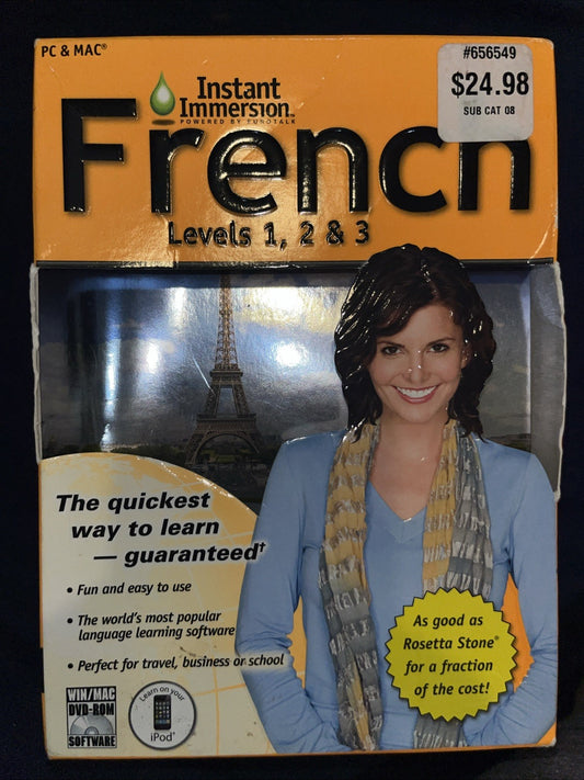 Instant Immersion French Levels 1,2,3 Language Learning Software