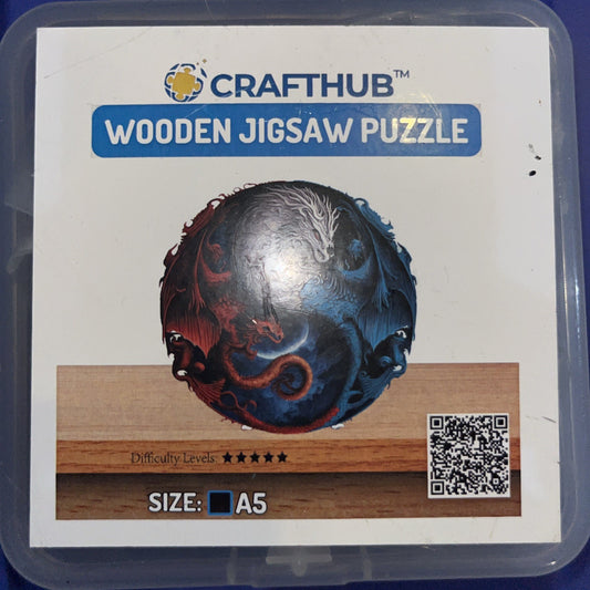 Crafting Wooden Jigsaw Puzzle Dragon