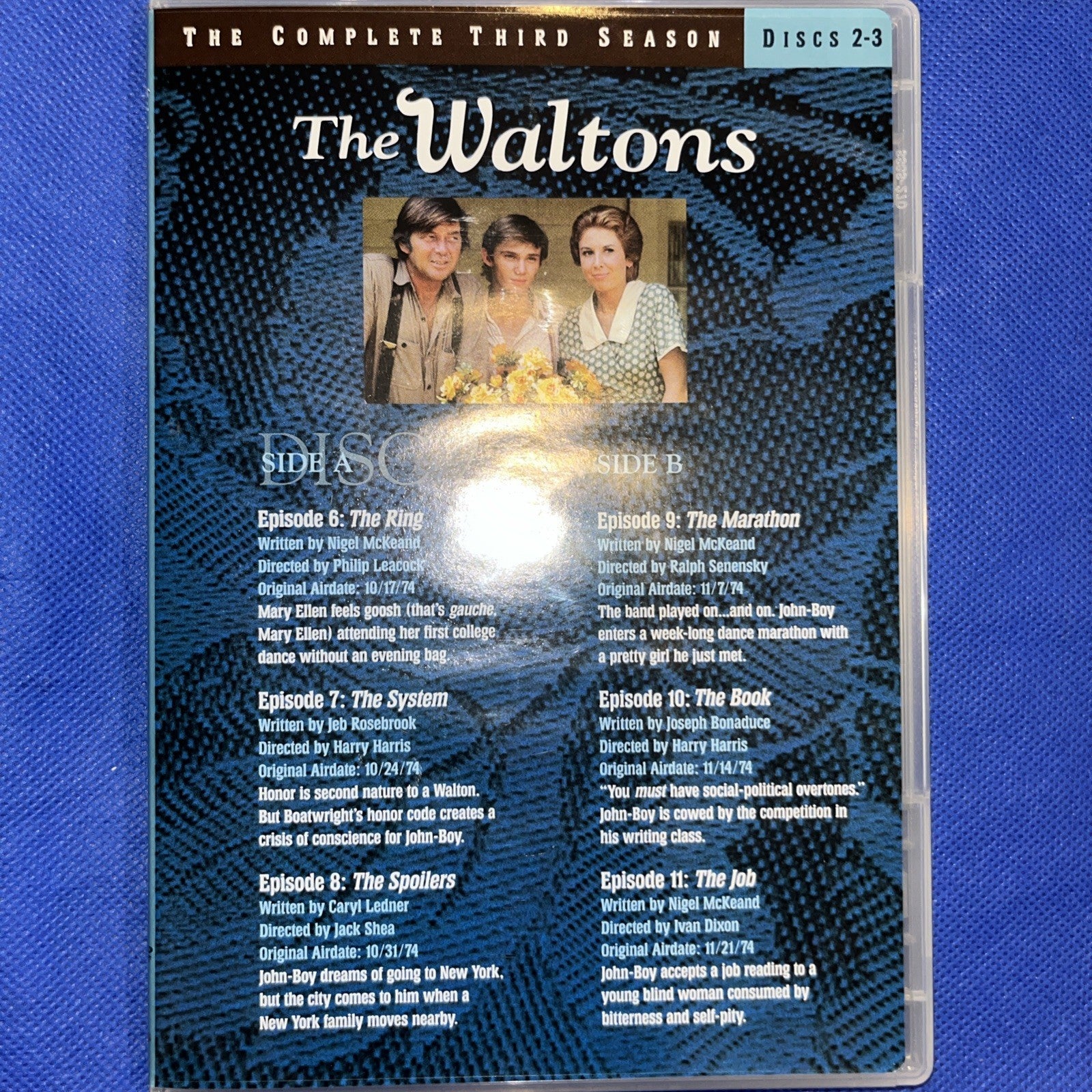 Waltons: Season 3 (DVD) Tested. Missing Disc 4