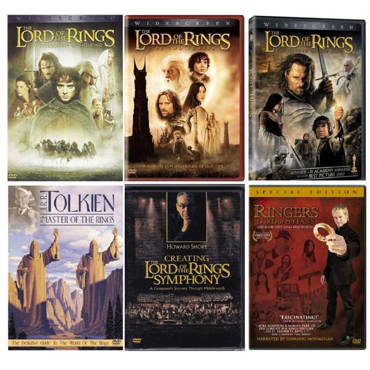 Lord of the Rings Trilogy (DVD) 9-Disc Set - with "Ringers" "Symphony" "Tolkien"