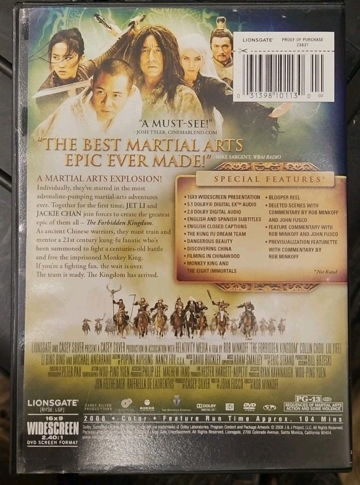 The Forbidden Kingdom (DVD, 2008, Widescreen) New Sealed