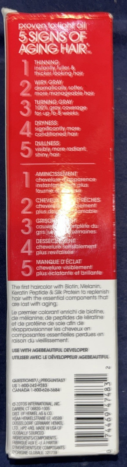 AGE beautiful Permanent Hair Color Dye In Color 8RC Strawberry Blonde 60ml