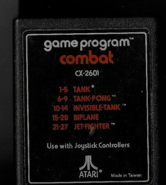 Atari Game Cartridges - Choose the Drop-Down List