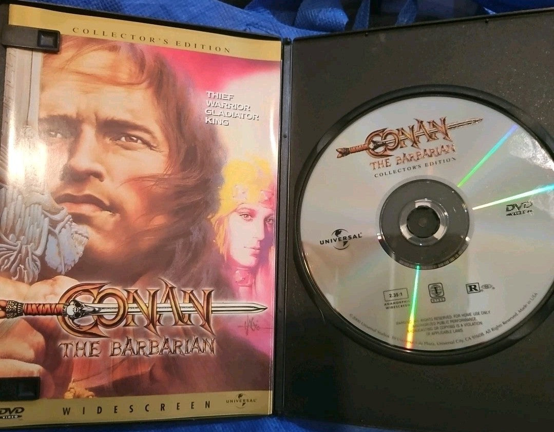 Conan the Barbarian (DVD, 1982) Slimcase. Artwork Cropped. Tested