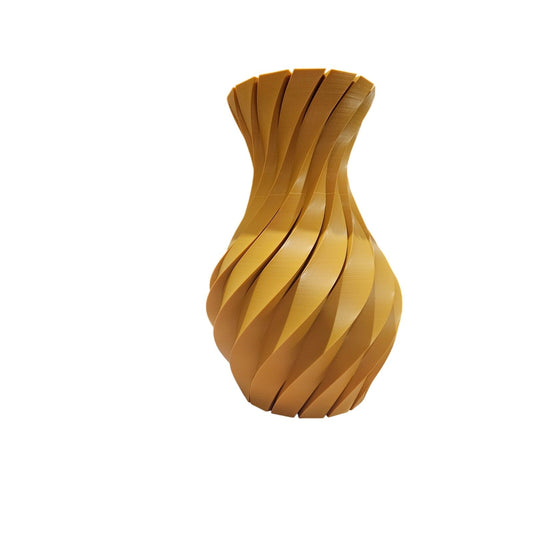 12.5" Tall x 8.5" Wide 3D printed Swirl Vase