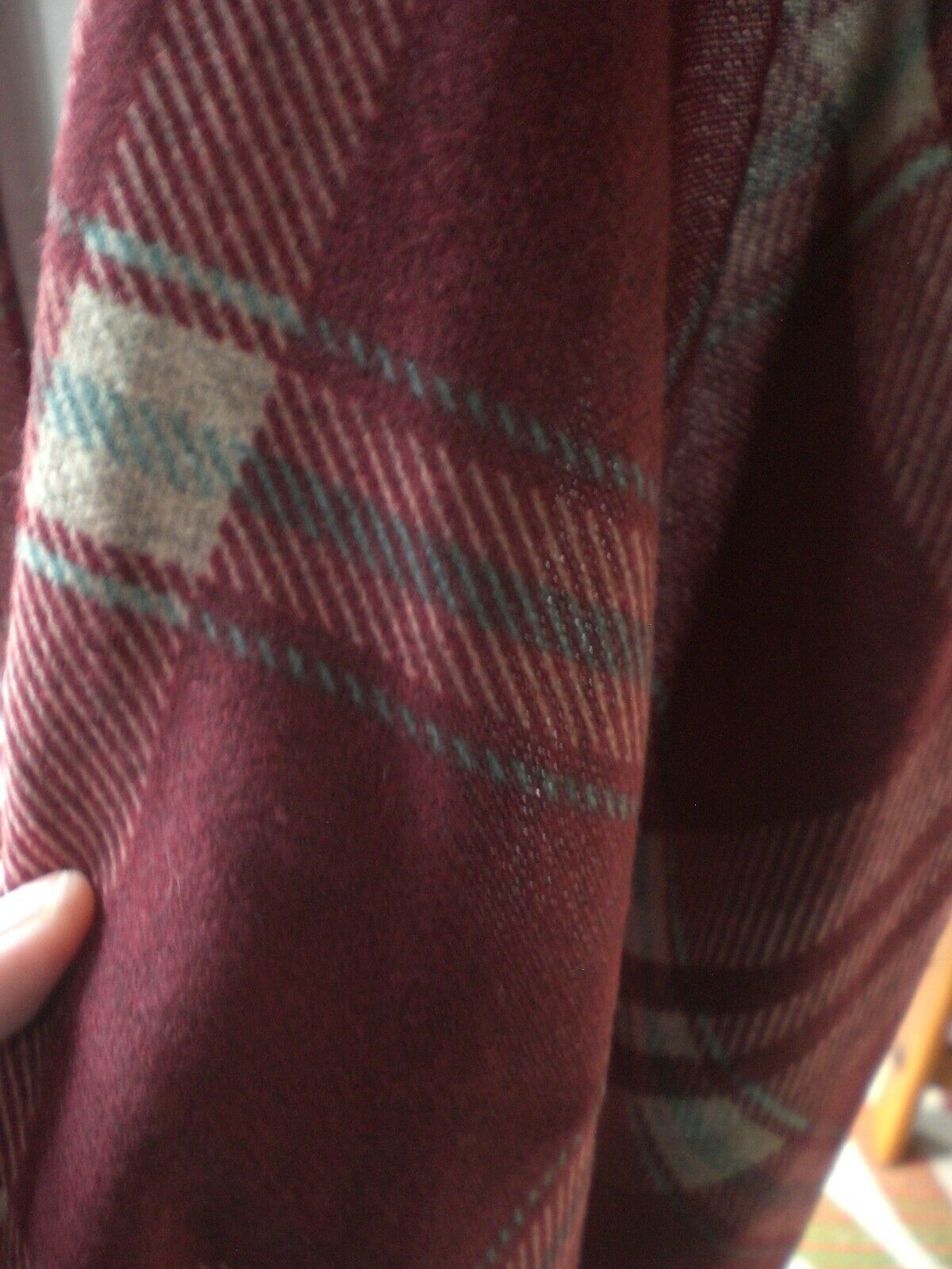 Unbranded High Low Plaid Vest Medium