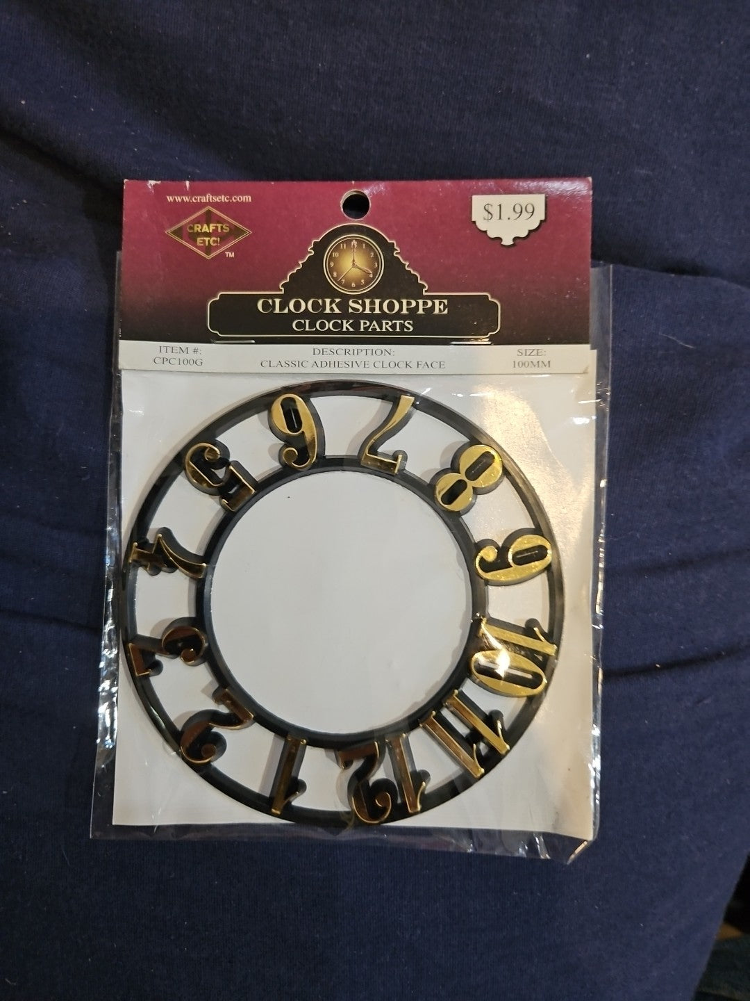 Clock Shoppe Gold Numbers 3.5"