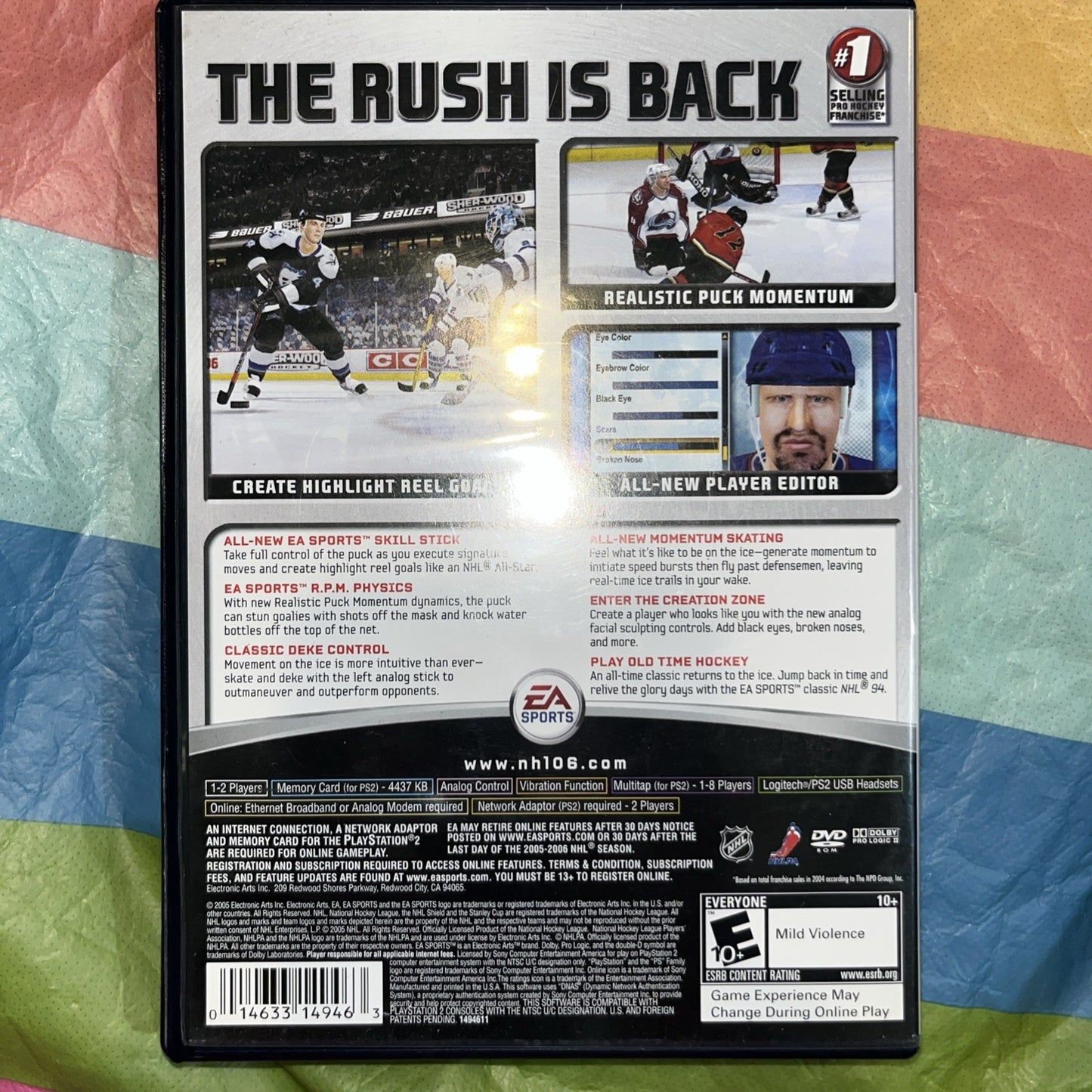 NHL 06 (PS2) Tested. Manual. Original Case
