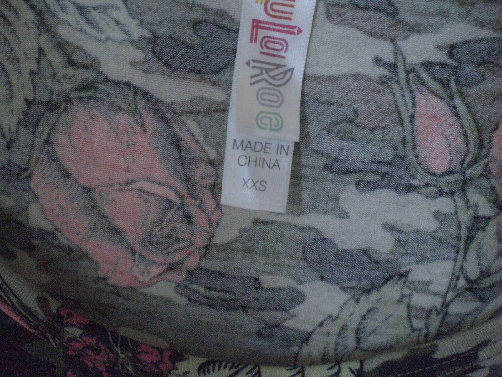NWT LuLaRoe XXS Perfect T Shirt Top Blouse Camo and Floral