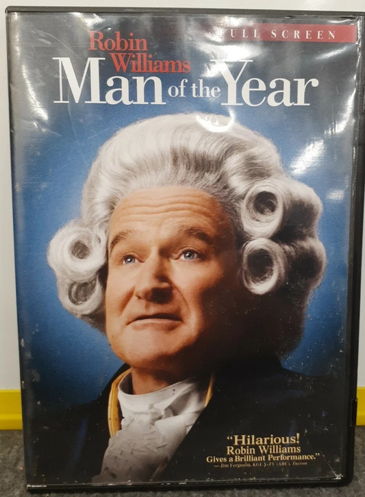 Man of the Year (DVD, 2007, Full Frame Edition)  Robin Williams  - Tested.